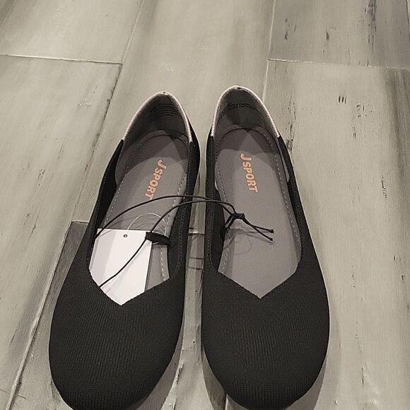 J Sport Black Flats, size 6 - Picture 6 of 6